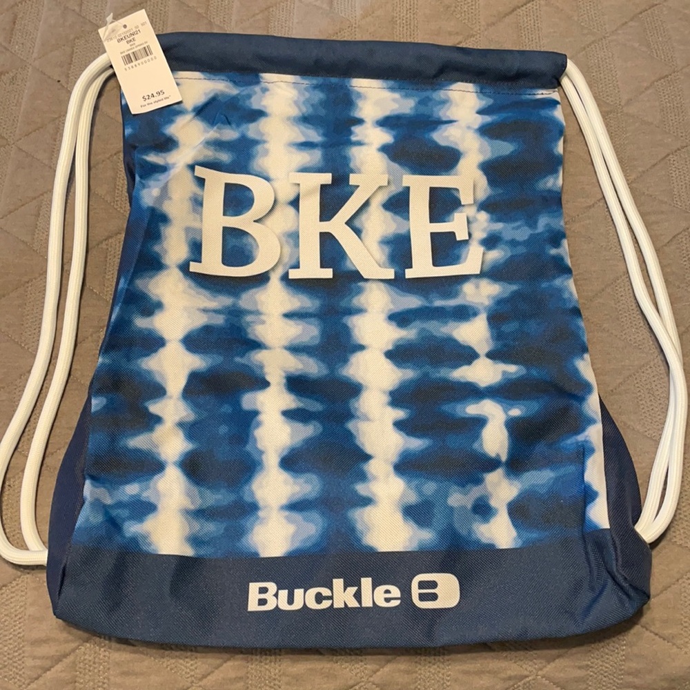 BKE tie dye drawstring bag NWT